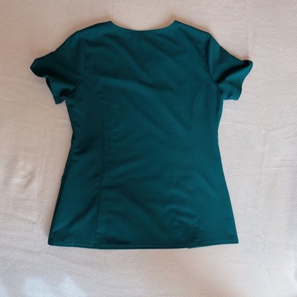 Dark Green (Emerald) Dickies Scrub Top - Picture 7 of 7